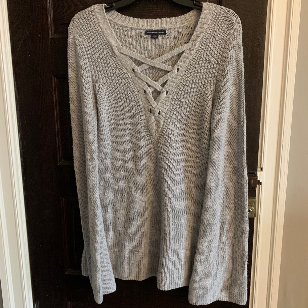 American eagle grey sweater